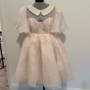 Selkie lala land peachskin puff dress
